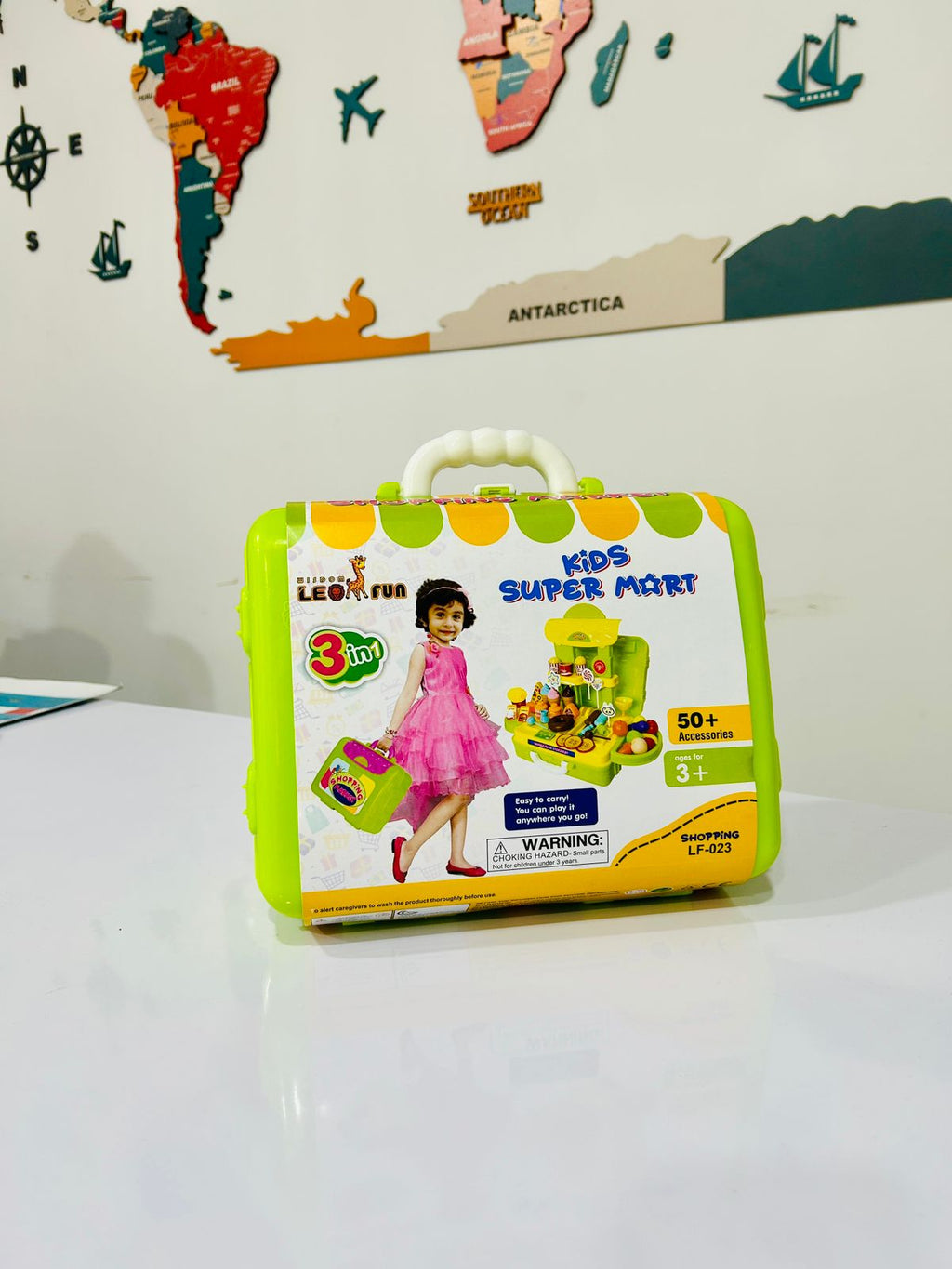 Kids Shopping Market Play Set – 40 PCS Pretend Food Stall Toy with Carry Case (Age 3+)